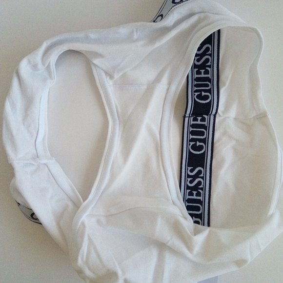 New Guess Optic White & Black Brief Panty US XL - Picture 9 of 16
